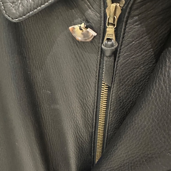 Loro Piana Men's Leather/Cashmere Coat - Picture 4 of 15